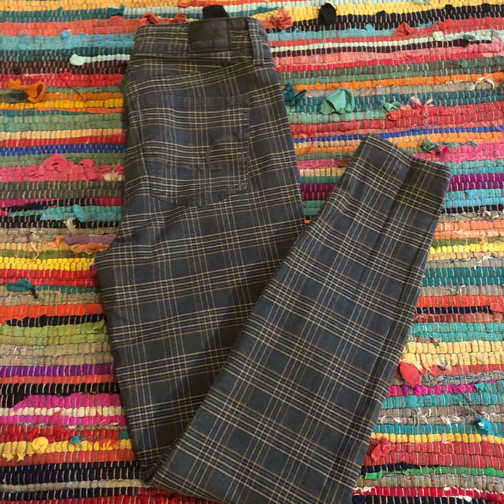 High Rise Patterned American Eagle Jeggings